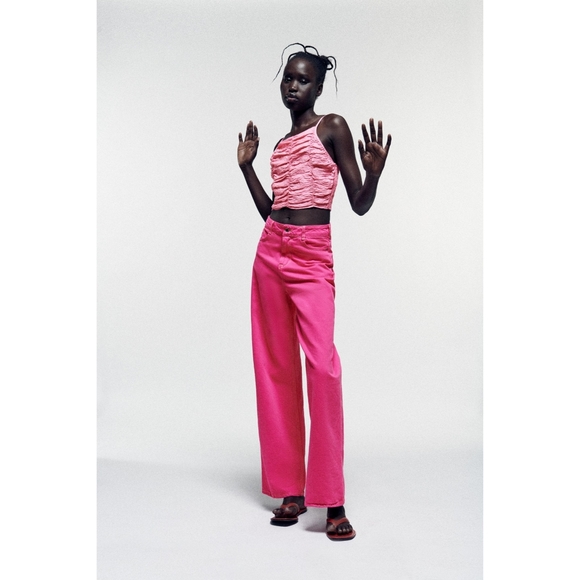 Zara draped crop top - Picture 7 of 8